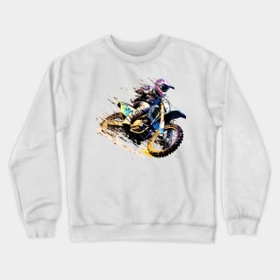 Moto Racing Fast Speed Competition Abstract Crewneck Sweatshirt